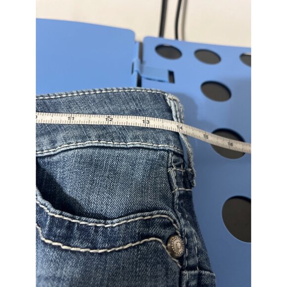 ARIAT Women Mid Rise Straight Jeans Blue size 27S (short) - Picture 8 of 13